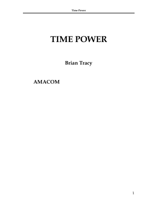 Time Power By Brian Tracy.pdf